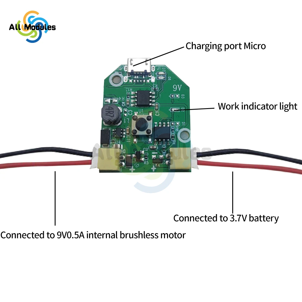 USB Charging Small Fan Board Control Board Motherboard Handheld Small Table Fan Mobile Fan Universal Board