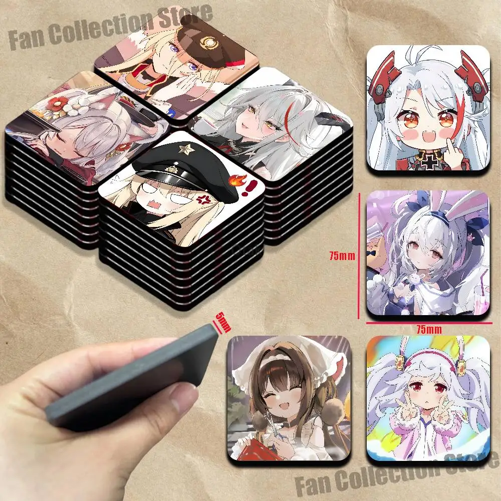 A-Azur Game Lane Cute Cartoon Anime Refrigerator Magnets Soft Magnetic Heat Transfer Refrigerator Magnets Gift