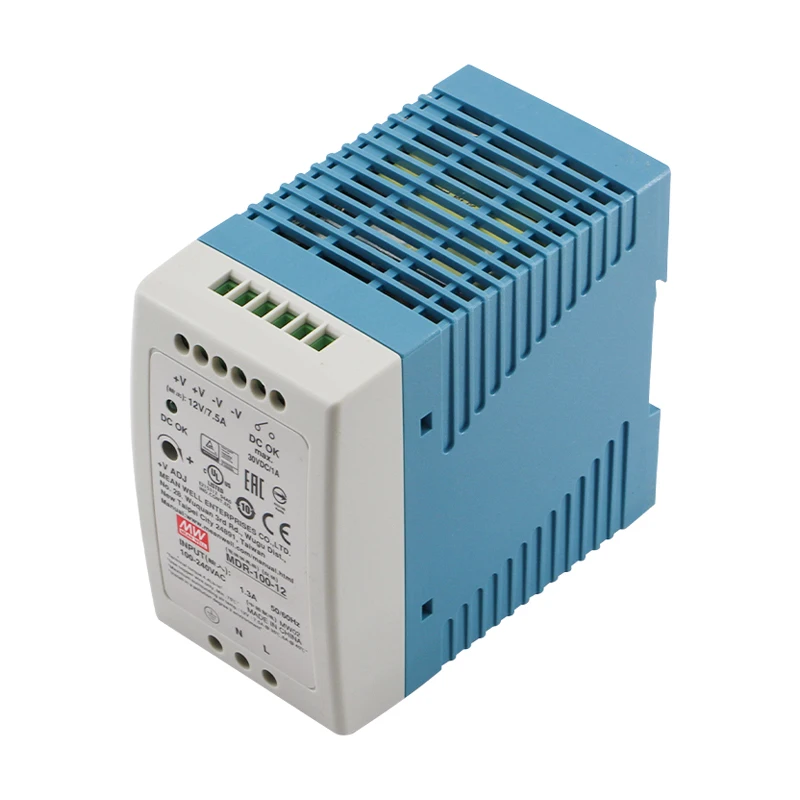 Meanwell MDR-100 12V 24V 48V 100W Single Output Industrial DIN RAIL Power Supply