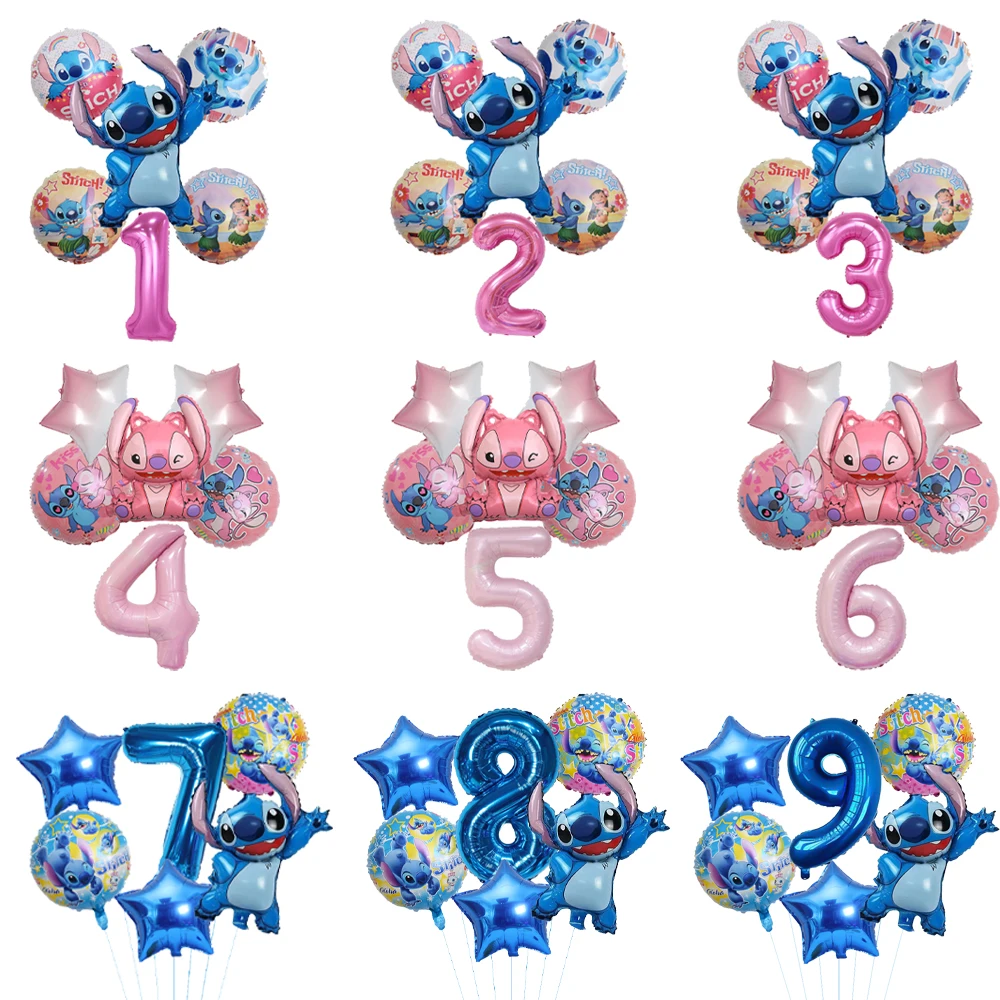 

Disney Stitch Birthday Party Balloons Lilo & Stitch Balloon Sets Baby Shower for Kids Birthday Party Decorations Supplies Gifts