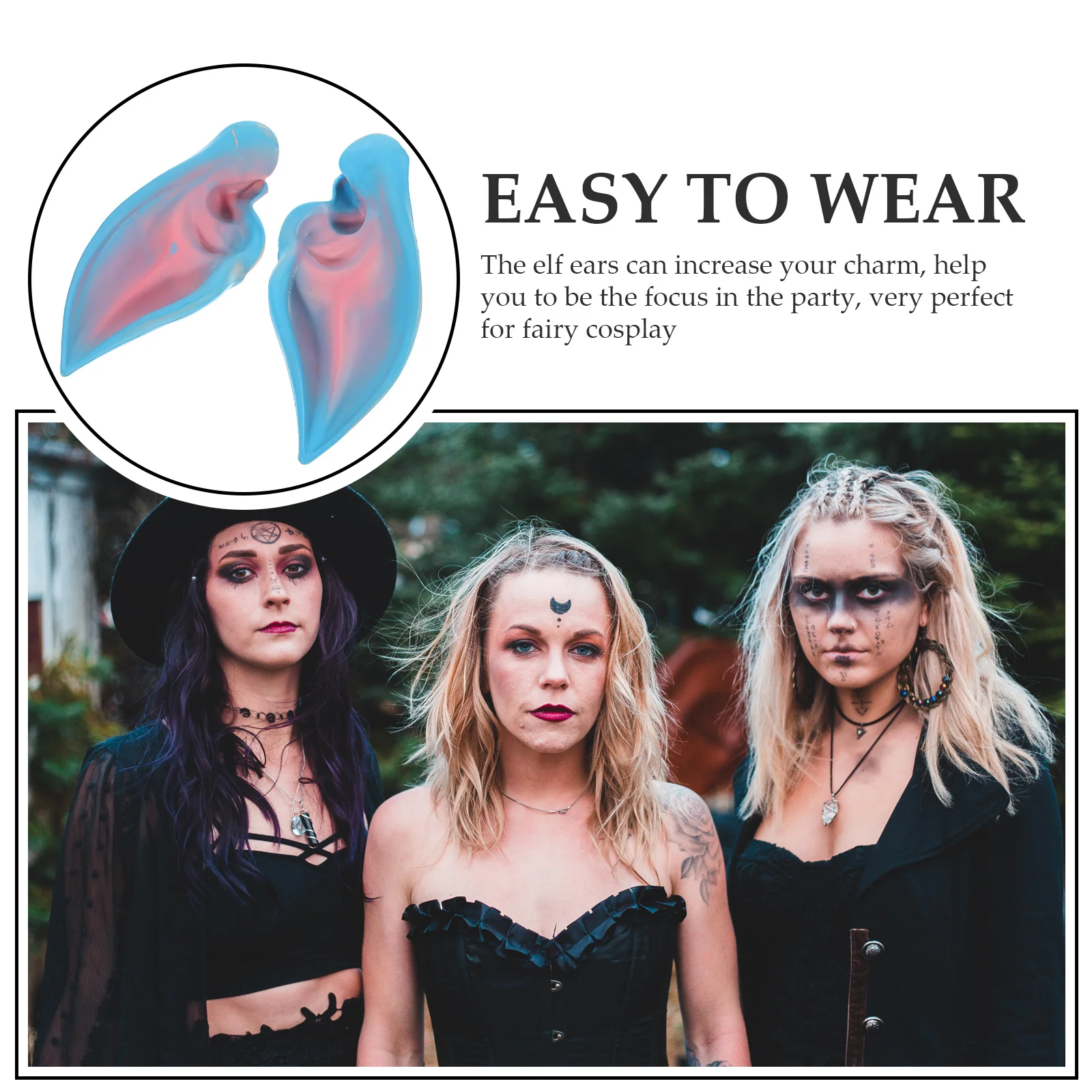 1 paar Elf Oren Cosplay Party Fairy Oor Props Halloween Kostuum Accessoires Maskerade Carnaval Dress Up Oorkleding Simulatie Oren