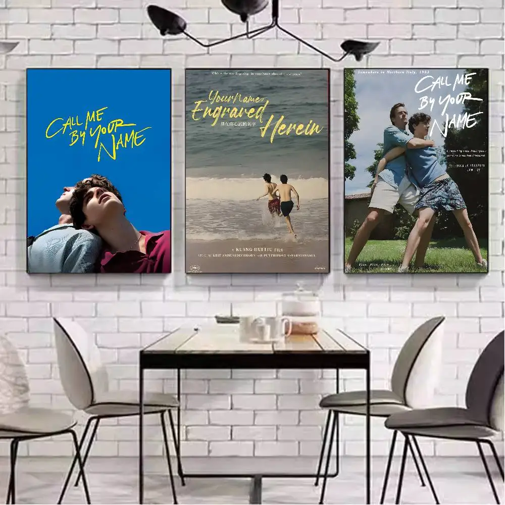 C-Call Me باسمك ملصق فني مع مطبوعات هدية تزيين غرفة النوم وغرفة المعيشة