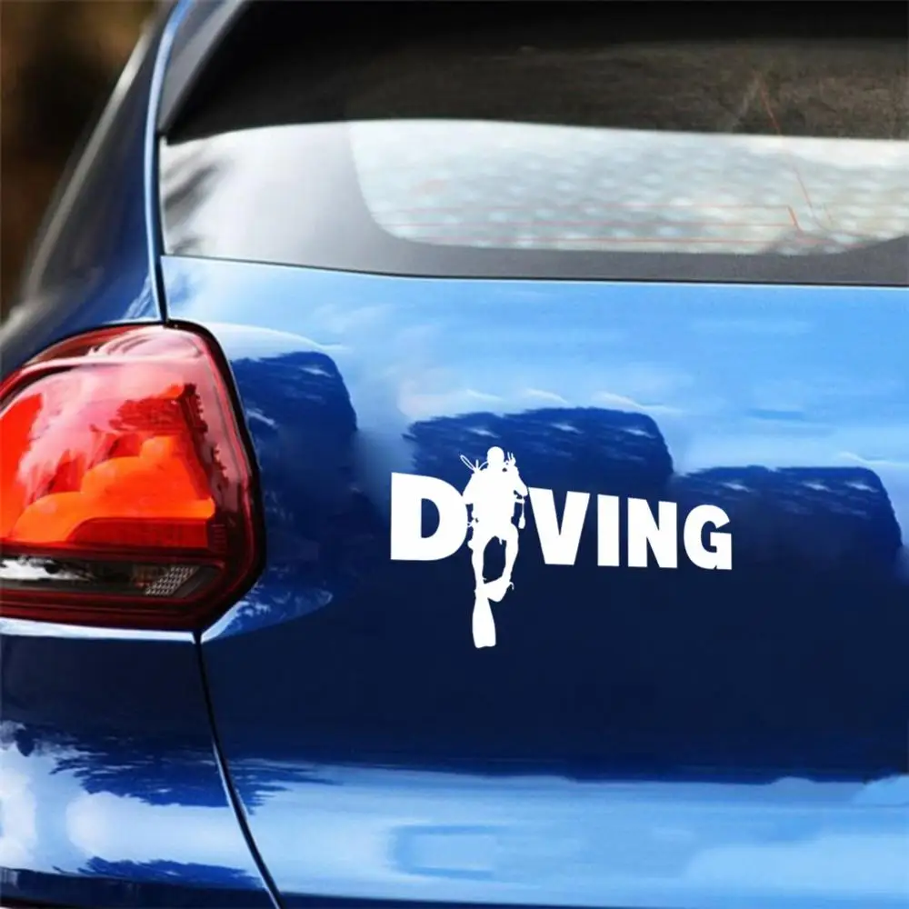 Decor Decoration Sticker Fashion Decal Diver Diving Car Auto Bumper Window Computer Decoration