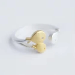 925 Sterling Silver Open Fish Rings For Women Personalized Girl Sterling-silver-jewelry