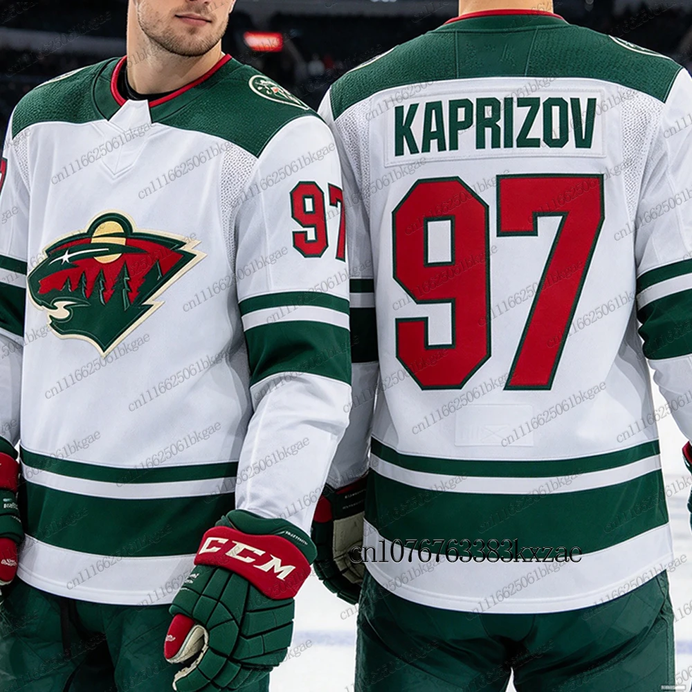 Autumn Winter New Ice Hockey Jerseys For Men Minnesota Wild Hockey Jerseys Casual Sports Long Sleeve T-shirt Women Man Jerseys