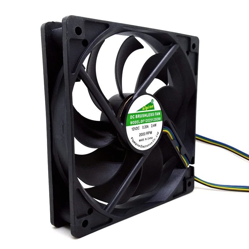 new computer fan 120mm 12cm DF1202512SEMI 12025 12V computer case gt1850 gt2150  power fan 12cm matte super mute cooling fan