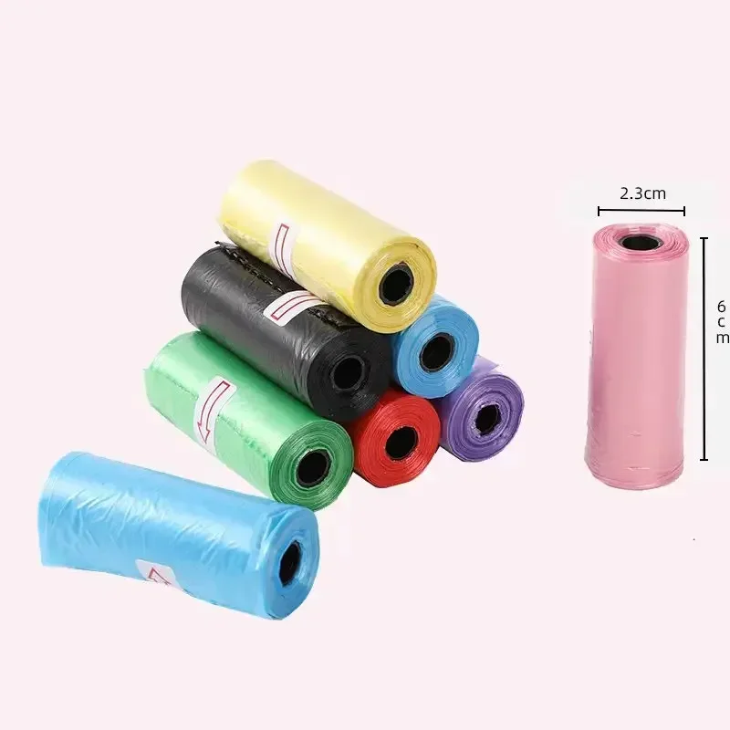 Pet Poop Bag Solid Color Printed Pet Garbage Bag Cleaning Poop Bag Walking Dog Portable Toilet Bag Dog Supplies Poop Bag Set image 6