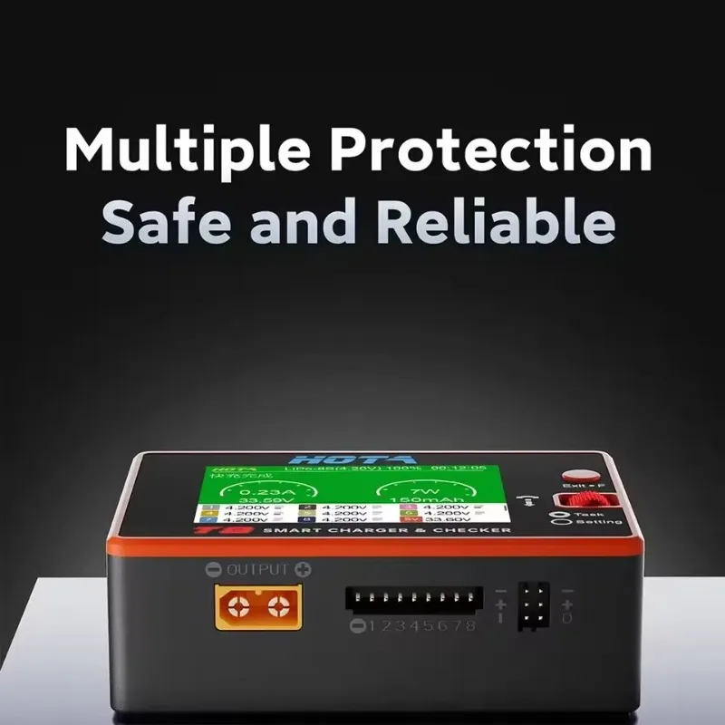 

HOTA T8 Smart Balance Charger 650W 22A, 1-8S LiPo LiHv LiFe Battery Charger with Magnetic Interface, High Power RC Model Charger