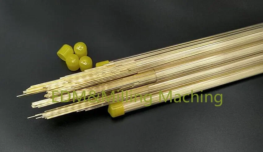 100pcs EDM Wire Machine Sparks Drilling Electrodes Single Hole Brass Tubes 0.3-1.5x400mm EDM Electrode tubes