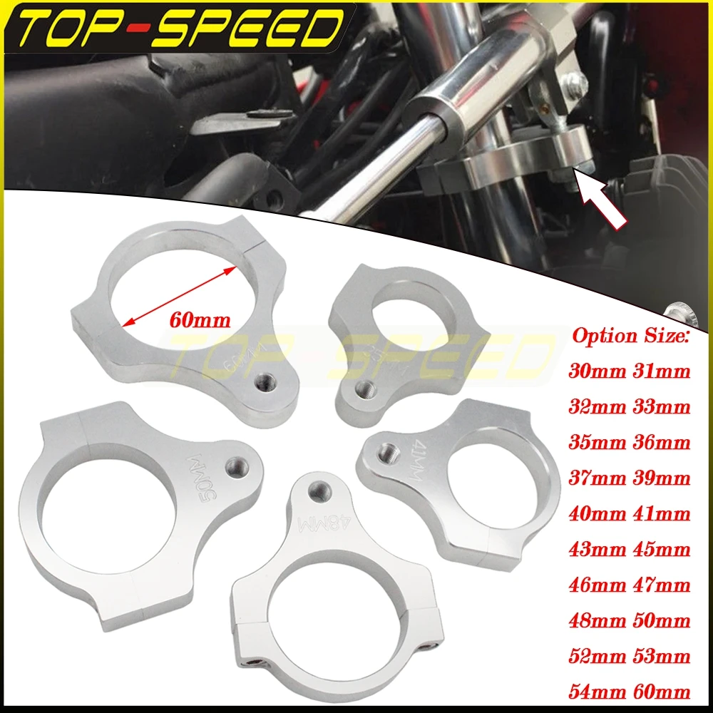 

Universal Motorcycle Steering Damper Fork Mount Clamp 30 31 32 33 35 41 43 45 48 49 50 52 53 54 60mm Steering Damper Fork Frame