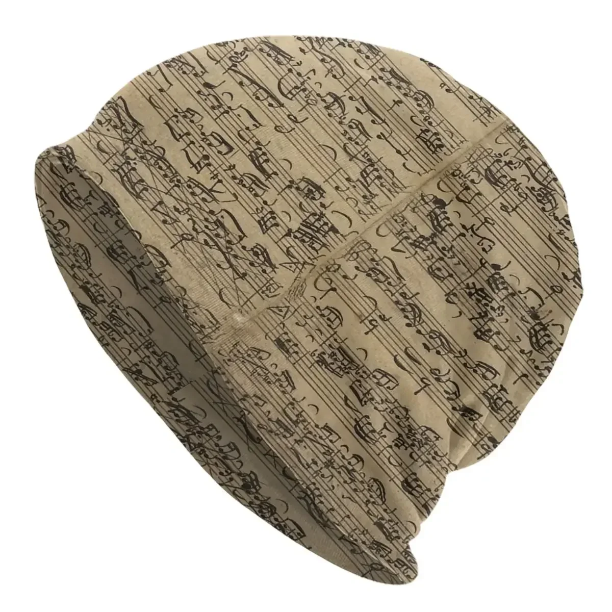

Music Notes Skullies Beanies Hats Casual Men Women Street Caps Warm Multifunction Bonnet Knitting Hats