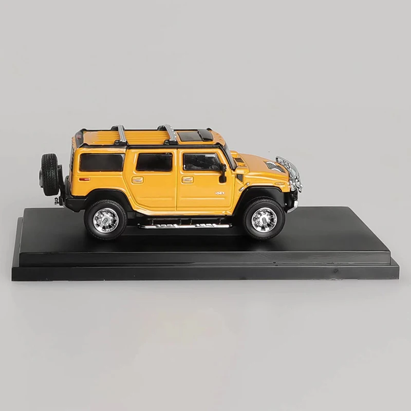 Diecast 1/64 scala Hummer H2 lega modello di auto SUV fuoristrada modello di Pickup giocattoli per auto per ragazzi regalo ornamento da collezione