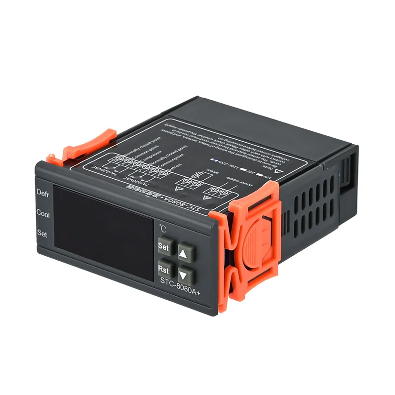 Temperature Controller STC-8080A+digital Intelligent Controller for Refrigeration and Defrosting Temperature Switch