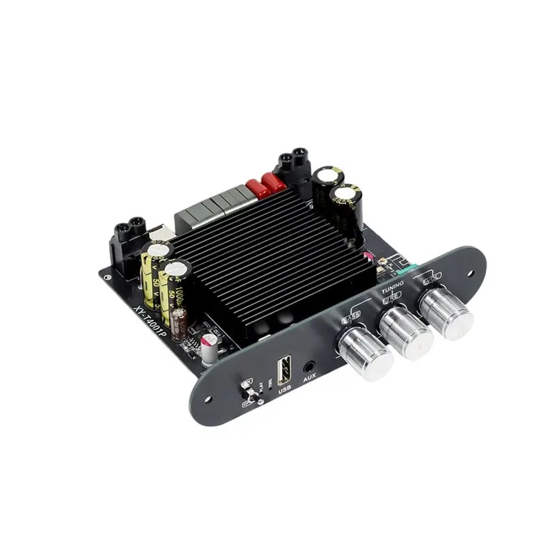 

ABJF-XY-T4001P TPA3223 Mono 400W Digital Bluetooth Amplifier Module DC 12-42V AUX USB APP Control Low Treble Board