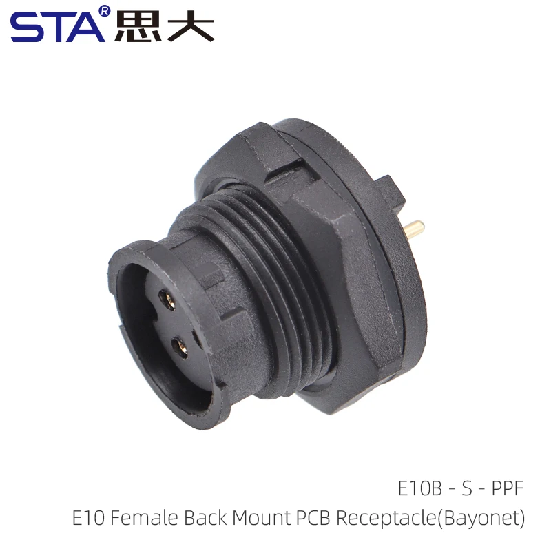 E10 Equivalent LTW PCB Panel Mount Built In Waterproof Connector Bayonet 2 3 4 5 6 7 8 10 12 Pin Socket