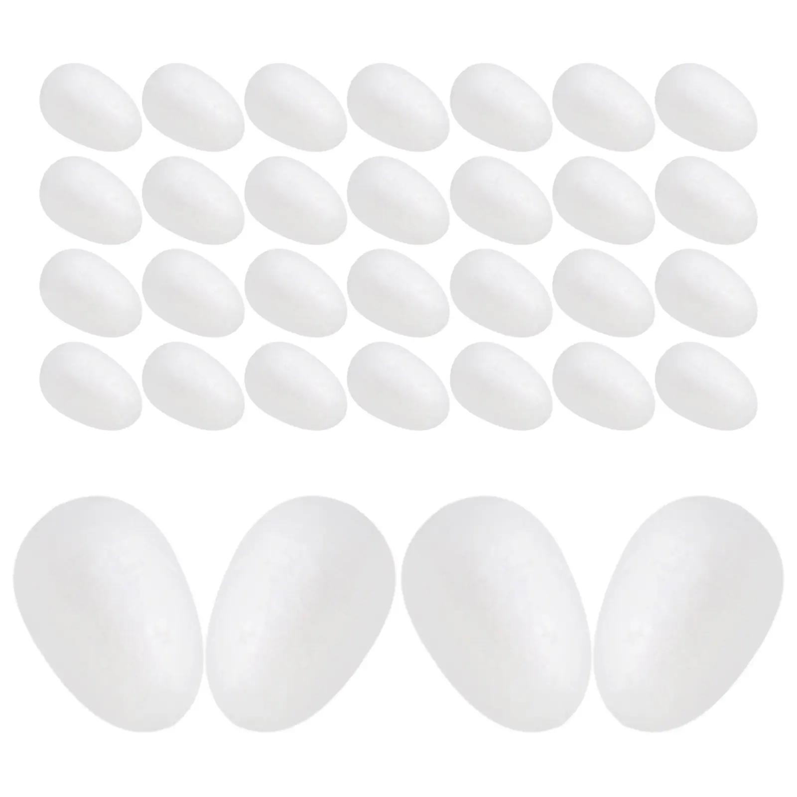 

50 шт. пенопластовых яиц для росписи, белые, 4 см, для DIY декора, Пасхи, праздников, свадеб, Хэллоуина, Рождества, фестивалей урожая