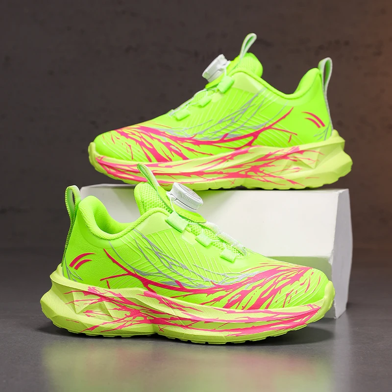 

Водонепроницаемые детские кроссовки для бега, уличные противоскользящие кожаные кроссовки с мягкой подкладкой, детская легкая прогулочная спортивная обувь на шнуровке