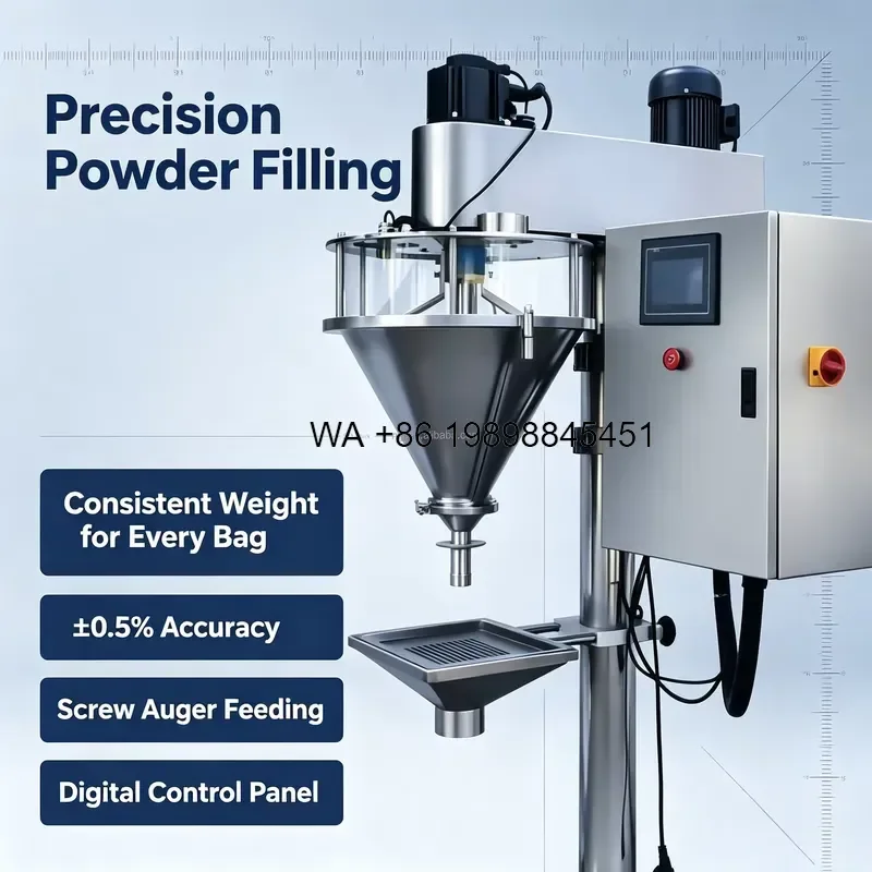 Wmwmnu for Automatic Dry Powder Filling for Bottled Coffee Bean Protein Milk Powder Can Tin Cocoa Bottle