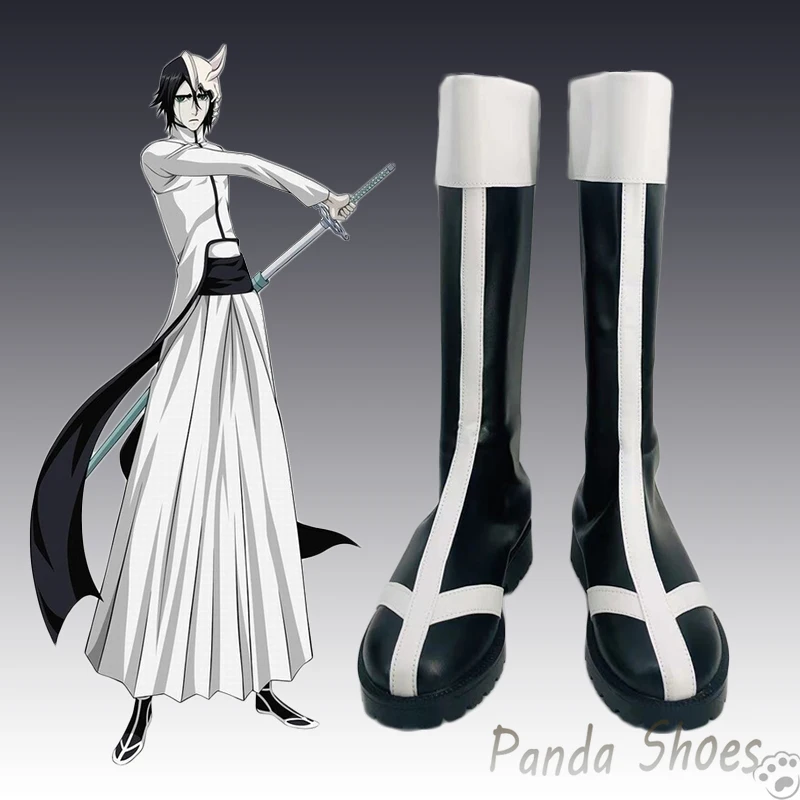 Anime BLEACH Ulquiorra Cifer Cosplay Shoes Anime Game Cos Comic Cosplay Costume Prop Shoes for Con Halloween Party