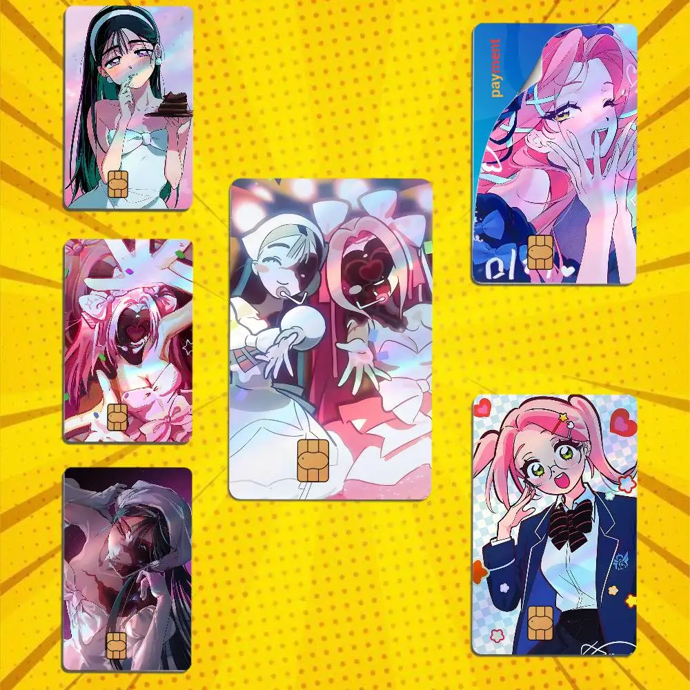 Sua ALIEN Mizi STAGE Laser-like texture Card Stickers Credit Visa Debit Bank Charge Card Bus Metro Waterproof Sticker Decal D