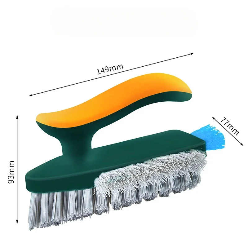 4 in 1 V-Shape Scrubber Brush Kitchen Bathroom Tile Floor Gap Cleaning Brush Window Groove Wall Corner Toilet Brushes Tools