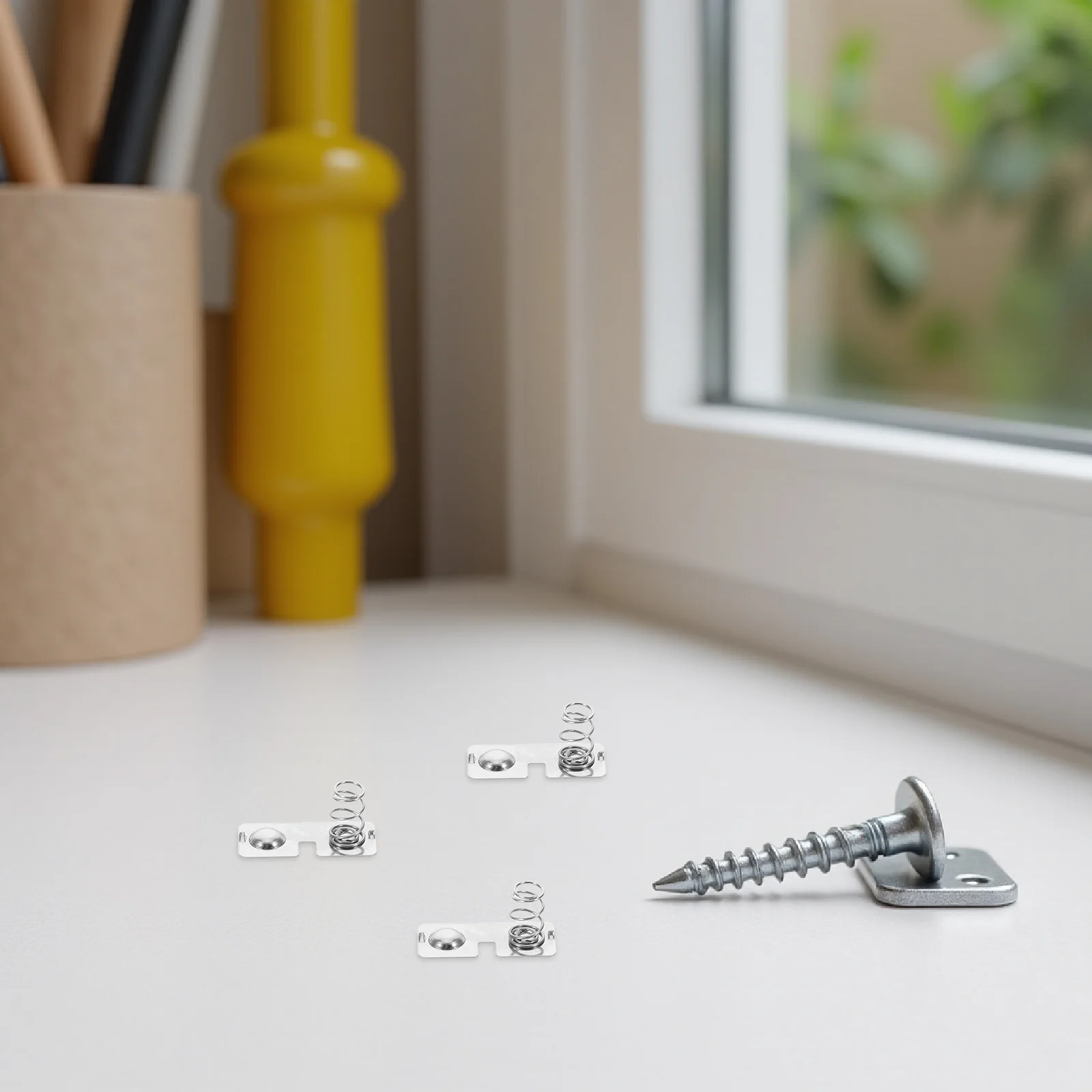 

100Pcs Spring Contacts Stainless Steel Aa Holder Replacement Parts with Snap-in Terminals for DIY Electronics Remote