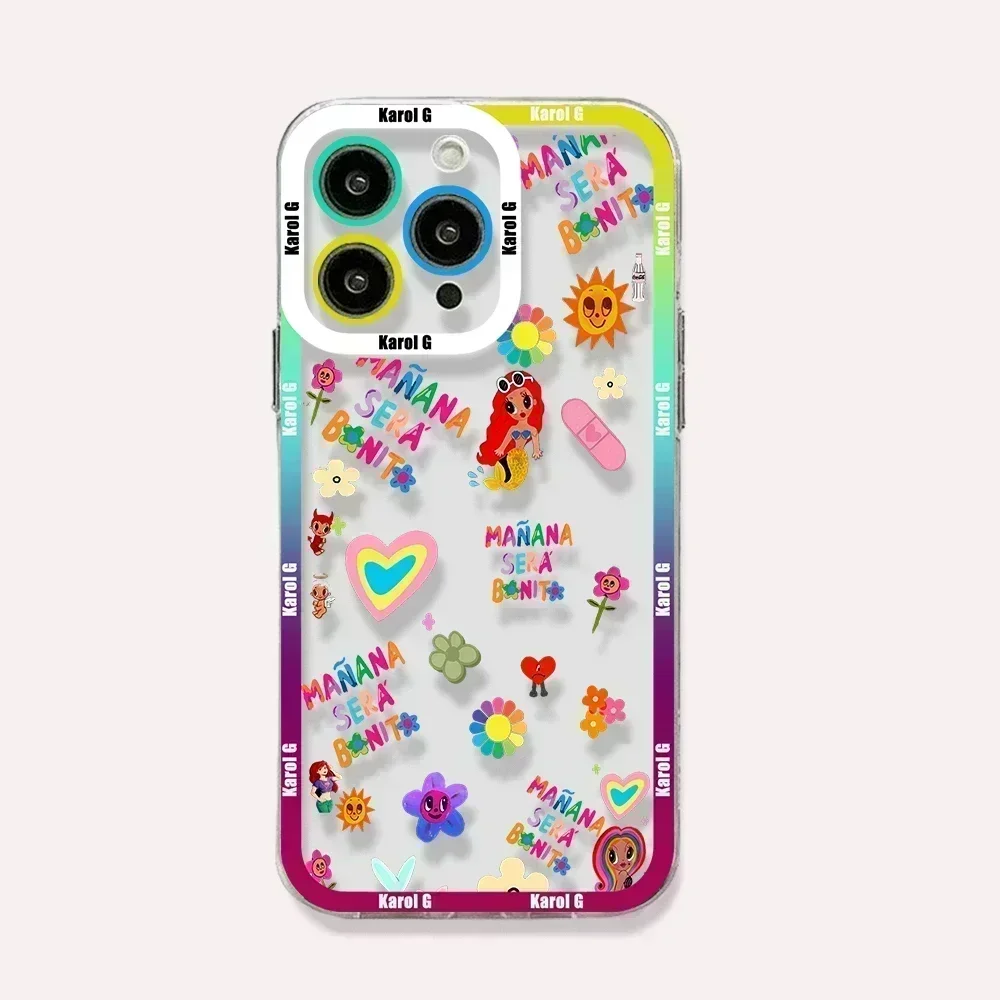 Karol G Manana Sera Bonito Чехол для телефона для iPhone 15 14 13 12 Mini 11 Pro Max X XR XS 6 7 8 SE20 Plus Мягкий силиконовый прозрачный чехол