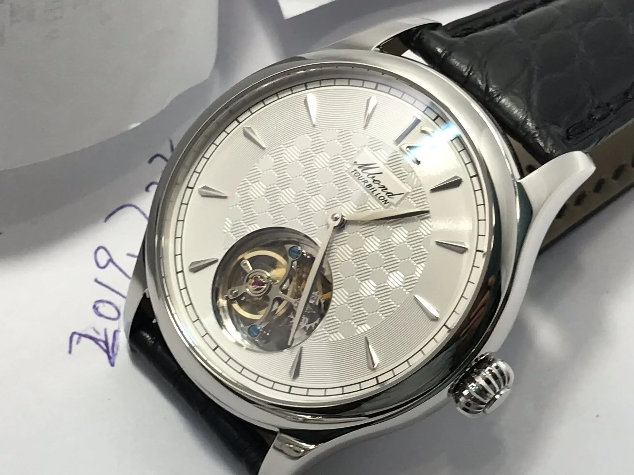 

ST8000 Tourbillon Movement! American Alligator Leather Belt Watch Men's Mechanical Watch Sapphire