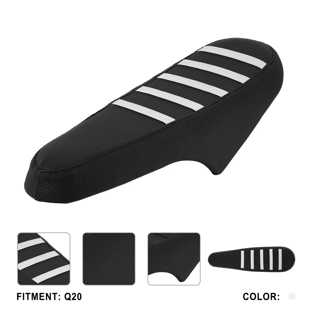 For Ridstar Q20 Motorcycle Seat Cover, PVC Waterproof Non‑Slip Particle Design Electric Bike E‑Bike Scooter Bicycle Accessories