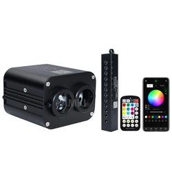 20W Dual Port Twinkle Starlight Meteor Starry Sky Car Roof Star Ceiling APP&Music Sync Car Interior Fiber Optic Ambient Light