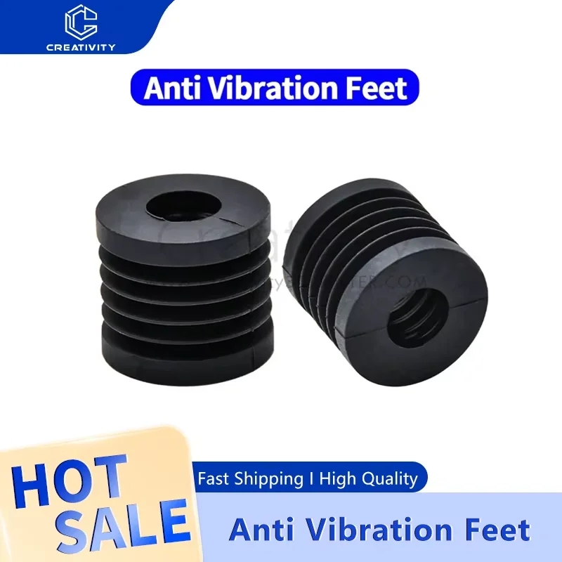 

3D Printer 4/8pcs Antivibration Mat Feet Shock Stand Absorber Non-slip Rubber Landing Mat Feet For LabX1 P1P Ender3 CR10 For i3