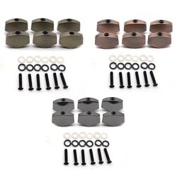 6pcs Guitar Tuners Machine Head Buttons Metal Tuning Key Square Buttons Head