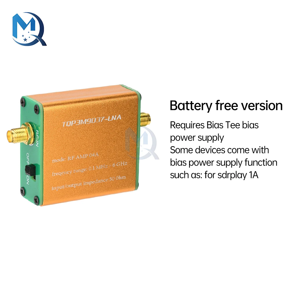 100k-6GHz Full Band Low Noise Flow Gold Signal Amplifier TQP3M9037-LNA Radio Signal Enhancer