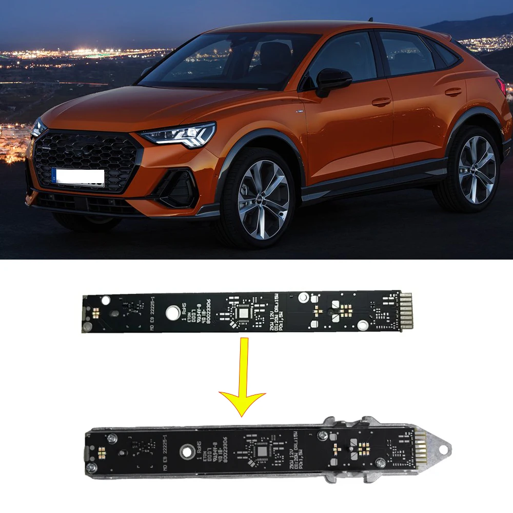 White Lightsource Car Headlight LED Module With Heat Sink 83A941475 For Audi Q3 Sportback 2019-2023 DRL Daylight Running Light