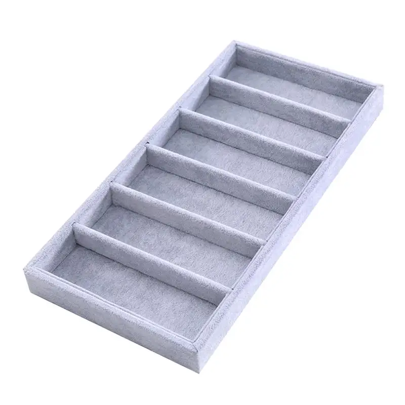 1pc Glasses Display Box Countertop Display Glasses Storage Box Sunglasses Case Eyeglass Holder 6 Slots Eyewear Shop Showcase