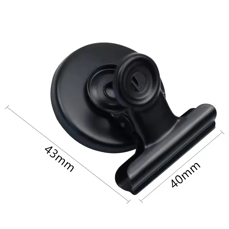 43mm Big Colorful Metal Magnetic Clips Heavy Duty Magnet Portable Clip for Refrigerator Whiteboard Photo Office Locker Displays