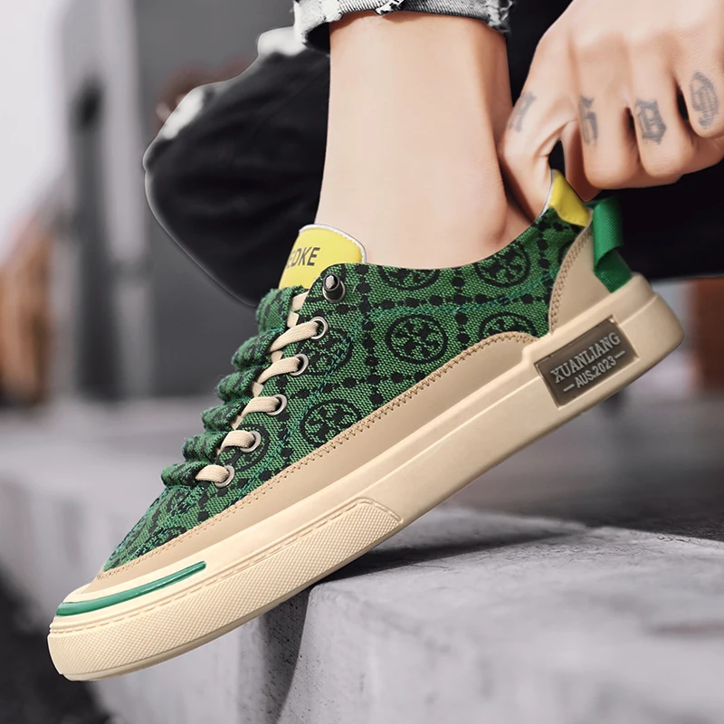 Summer Skateboard Shoes Men Canvas Shoes Comfortable Walking Platform Sneakers Casual Footwear Zapatos De Mujer