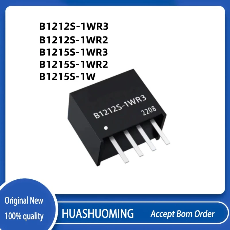10Pcs/Lot  NEW  B1212S-1WR2 B1212S-1WR3     B1212S   B1215S-1WR3 B1215S-1WR2 B1215S-1W B1215S 12V TO 15V NEW DC-DC  SIP-4