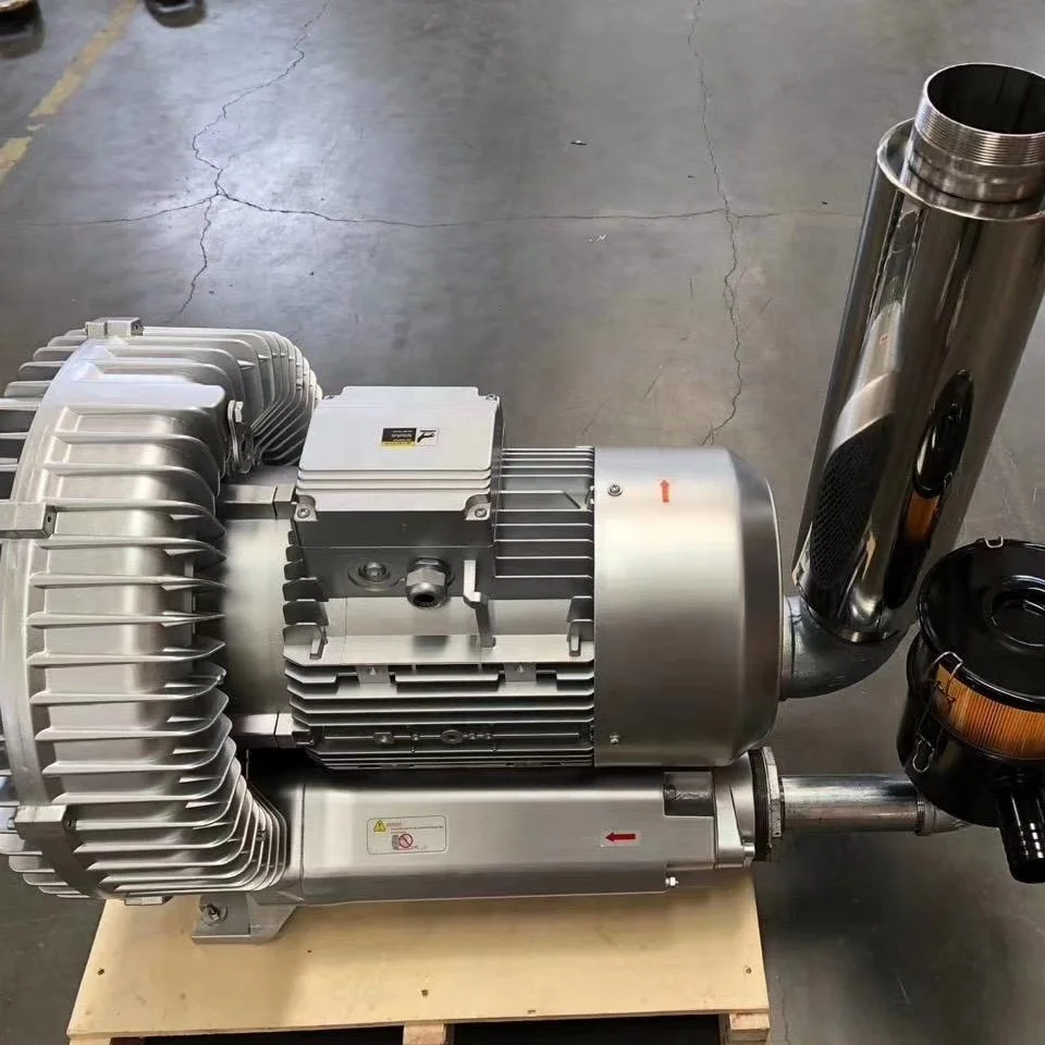 10Hp 7.5kw dual-stage air turbine blower for wood cnc router