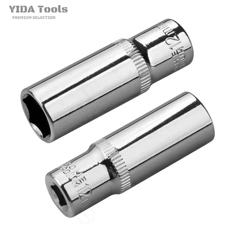 1/4 Inch Small Flying Long Sleeve Hexagonal Wrench Set Extended Socket Thickened Durable Factory Direct Sales