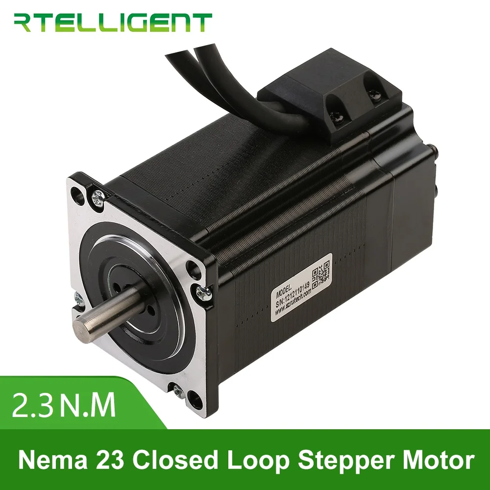 Rtelligent Nema 23 57AM23ED 2.3N.M 5.0A 2 Phase Hybird CNC Closed Loop Stepper Motor Easy Servo Motor Step-servo with Encoder