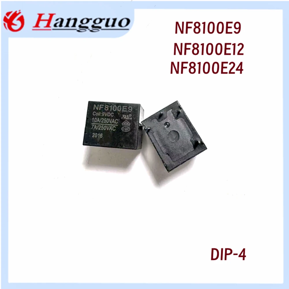 NF8100E9 NF8100E12 NF8100E24 Electromagnetic Power Relay 4Pins