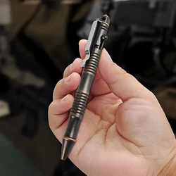 Stylo DulPen en en laiton multifonctionnel, interrupteur à 2,2, stylo à bille d'autodéfense, brise-vitre de voiture, fournitures de survie d'urgence