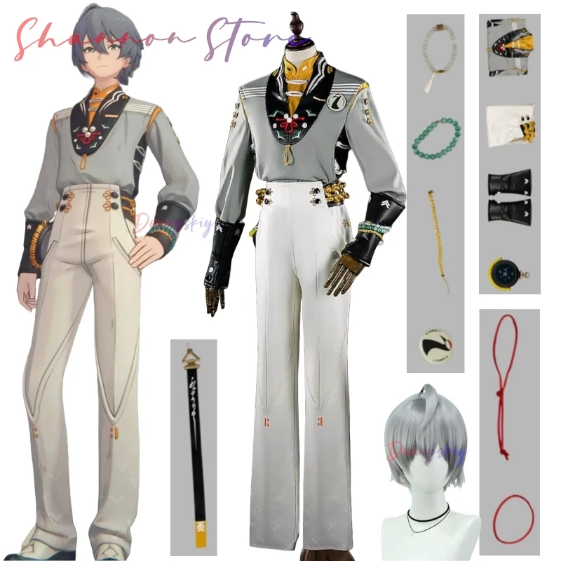 

Zenless Zone Zero Wise Cosplay Costume Wig Soaring Crane Uniform New Skin Earrings Hairband Phaethon Halloween Party Women Men