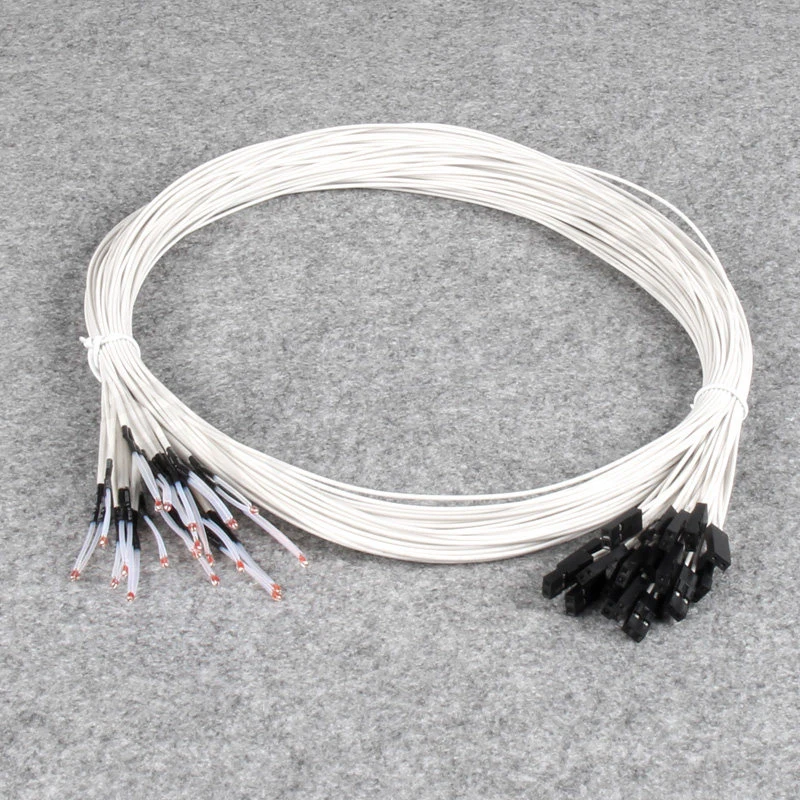 1/2/5pcs 3D Printer Temperature Sensor - NTC 100K 3950 Glass-Sealed Thermistor, 260℃ Heat Resistant with Terminals