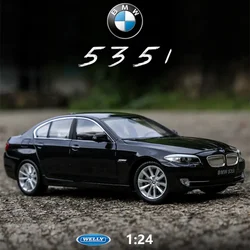 WELLY 1:24 BMW 535i black car alloy car model simulazione car decoration collection gift toy Die casting model boy toy