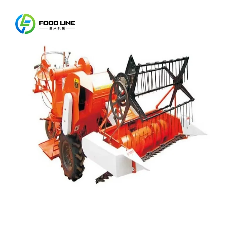 Customized Combine Harvester 6-9HP High Efficiency Engine Rice Wheat Grain Harvester Suitable for Hilly & Small Plot Farm