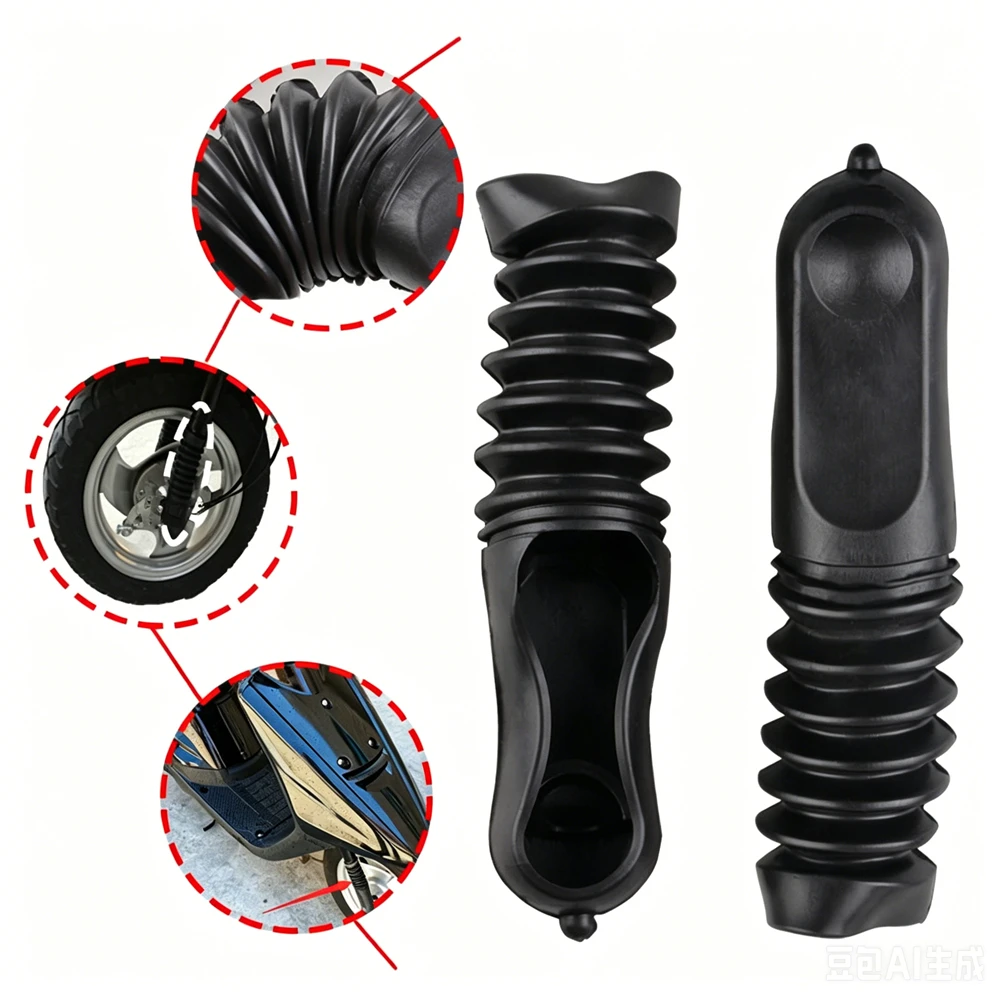 ​2PCS 160MM Motorcycle Front Fork Rubber Cover Gaiters 50cc Scooter Parts Shock Anti Dust Boots For Yamaha JOG 50 3KJ