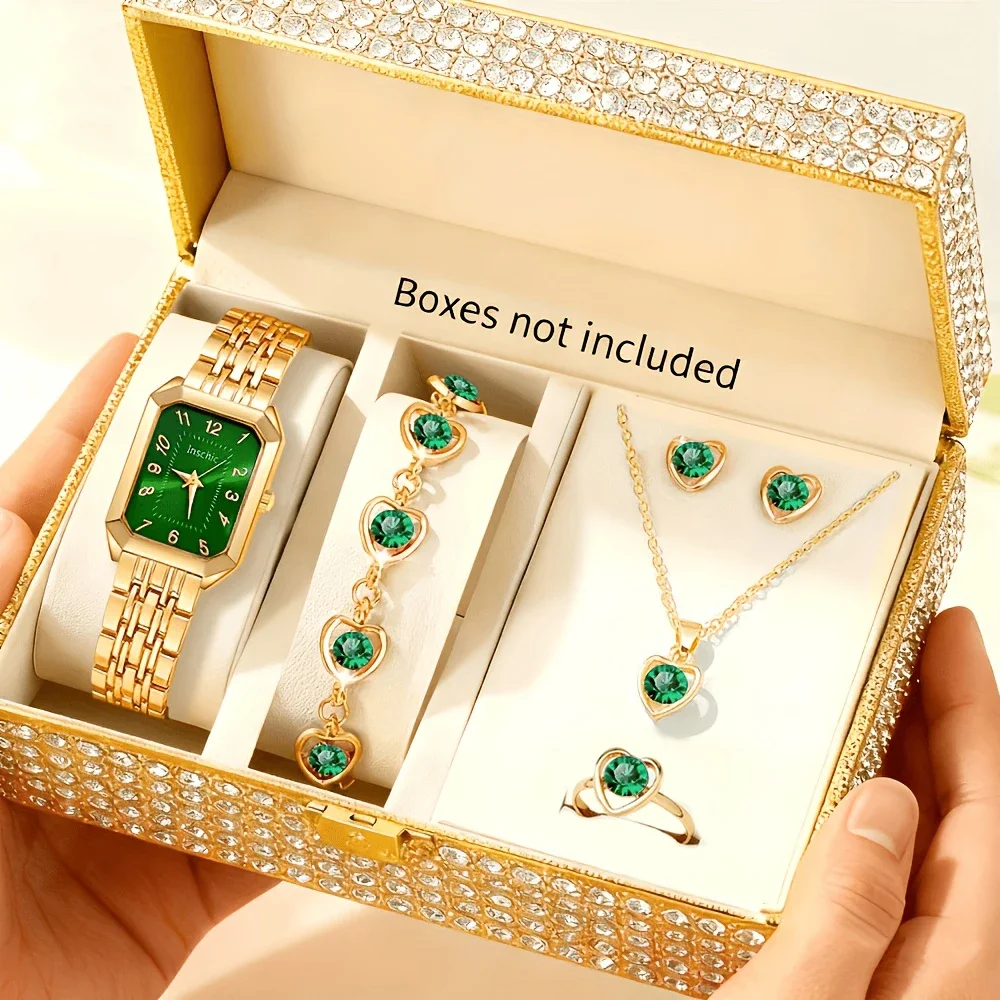 6Pc New Women's Quartz Watch - Gift And Exquisite Combination - Suitable For All Holiday Occasions