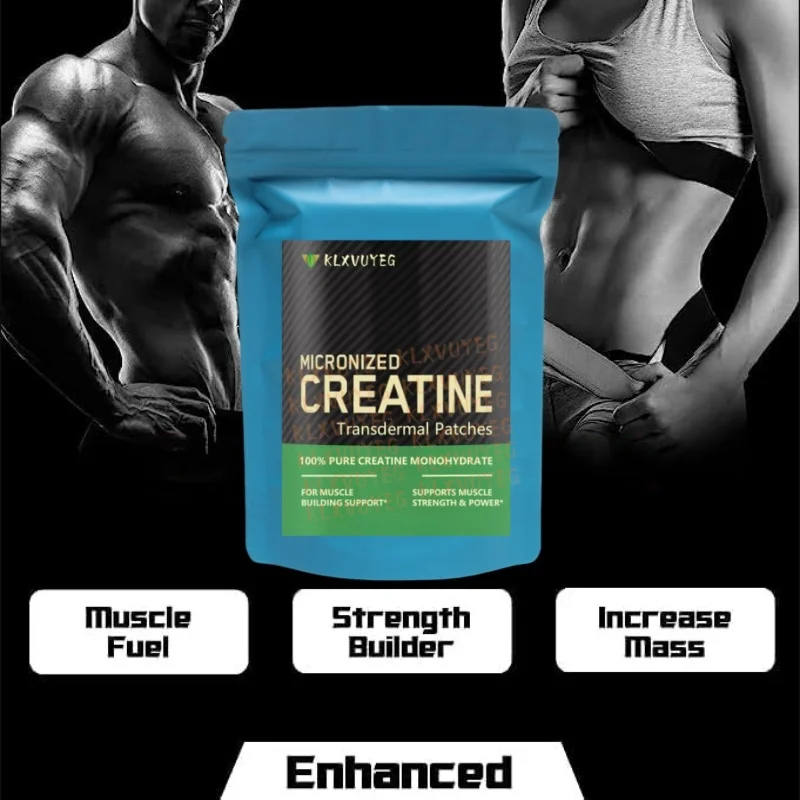 Creatine Monohydrate Transdermal Patches- Support Muscles, Cellular Energy and Cognitive Function - Nitric Oxide, 1 Month Supply